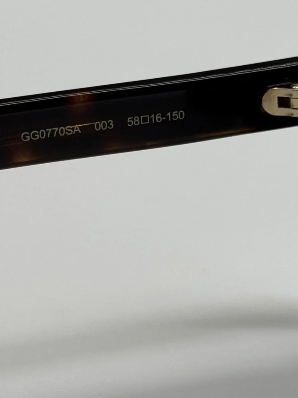 New Gucci GG0770SA 003 Havana Green Square Men Sunglasses